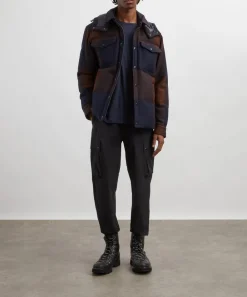 Moncler Coats & Jackets^Ladurns Hooded Wool Down Shirt Jacket