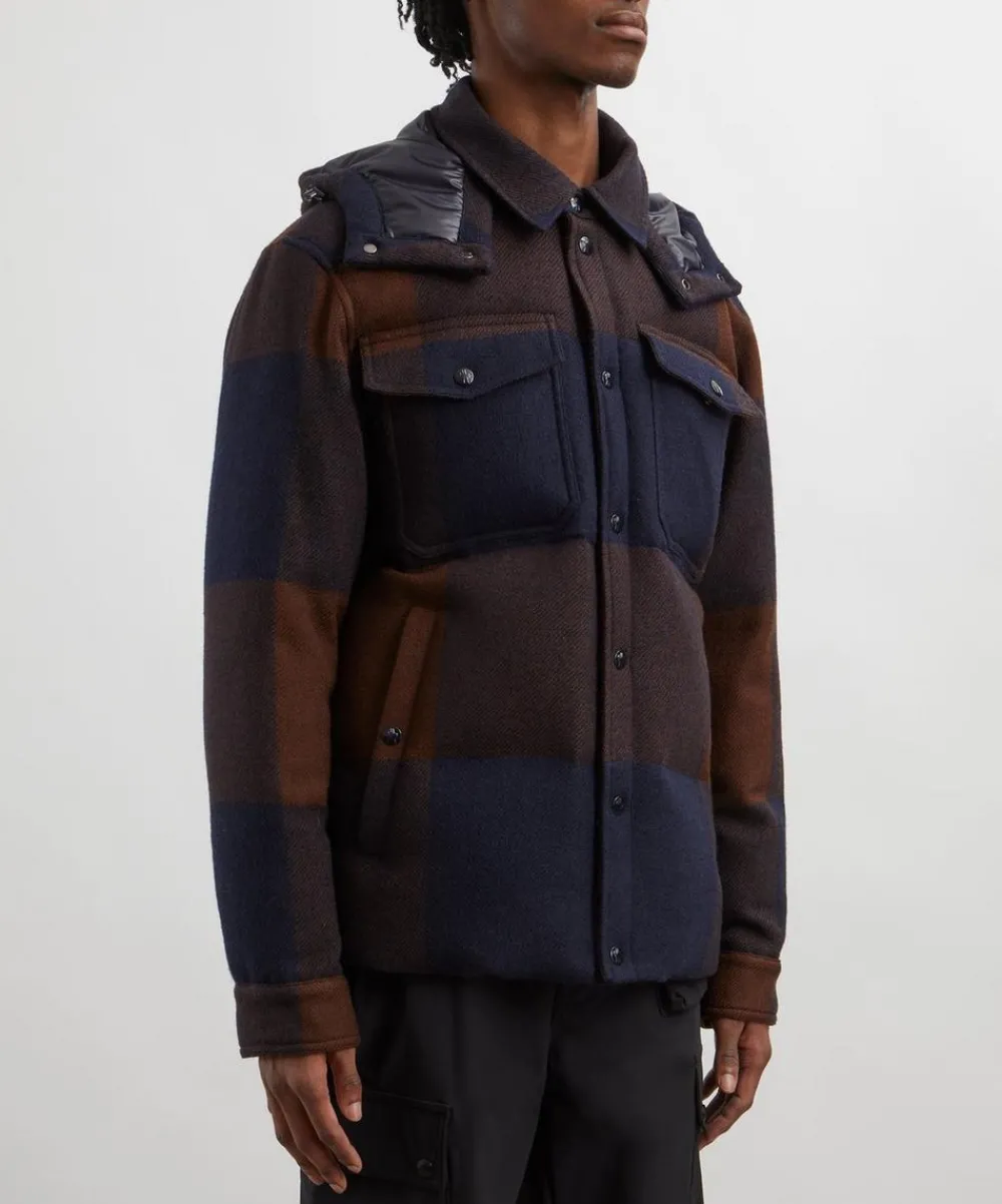 Moncler Coats & Jackets^Ladurns Hooded Wool Down Shirt Jacket