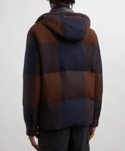Moncler Coats & Jackets^Ladurns Hooded Wool Down Shirt Jacket