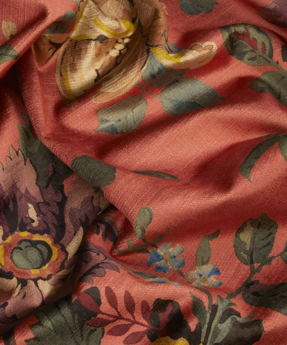 Liberty Interiors Furnishing Fabrics^Lady Kristina Rose Vintage Velvet in Lacquer