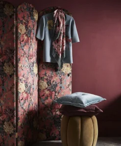 Liberty Interiors Furnishing Fabrics^Lady Kristina Rose Vintage Velvet in Lacquer