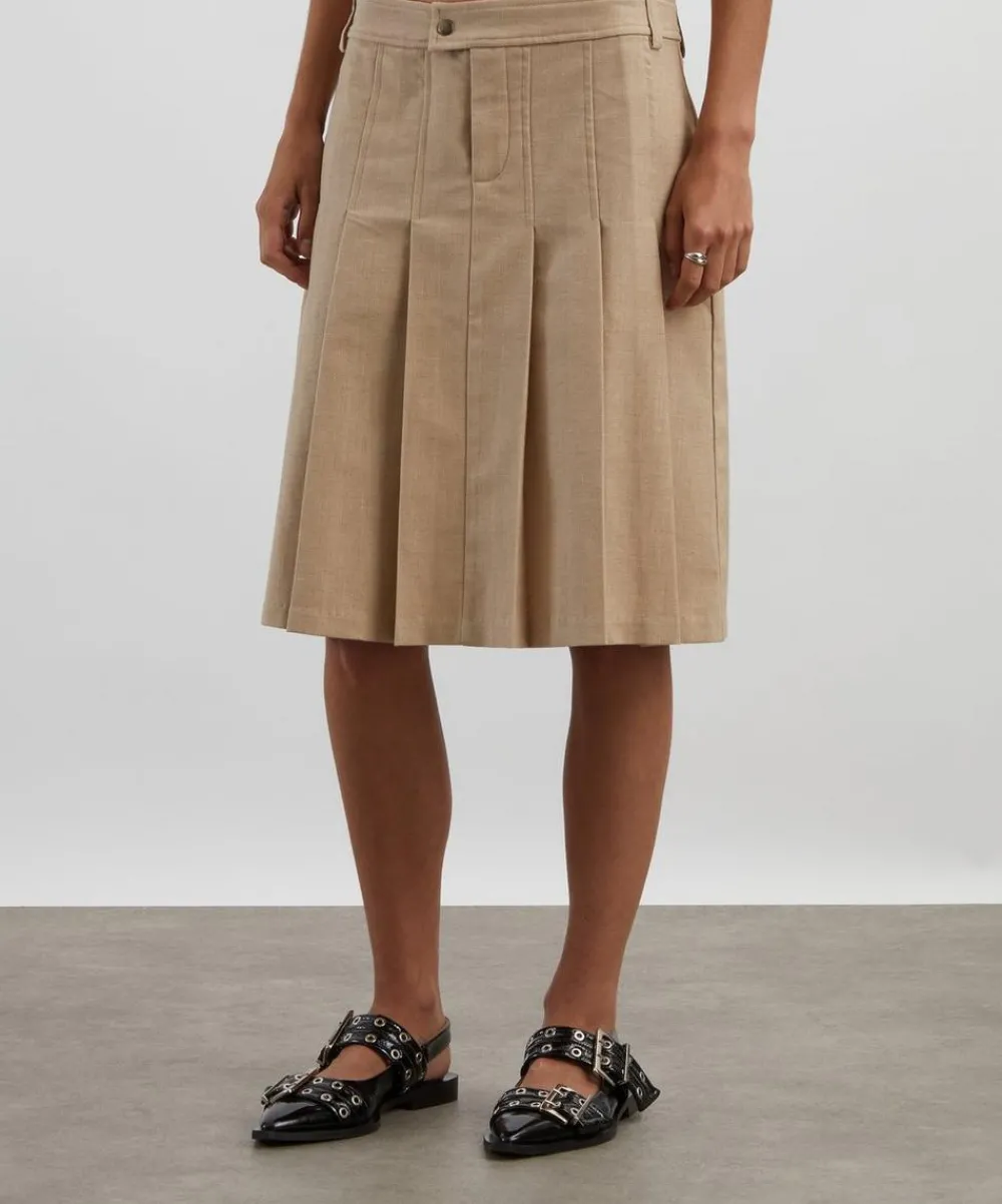 Paloma Wool Skirts^Lai Pleated Midi Skirt