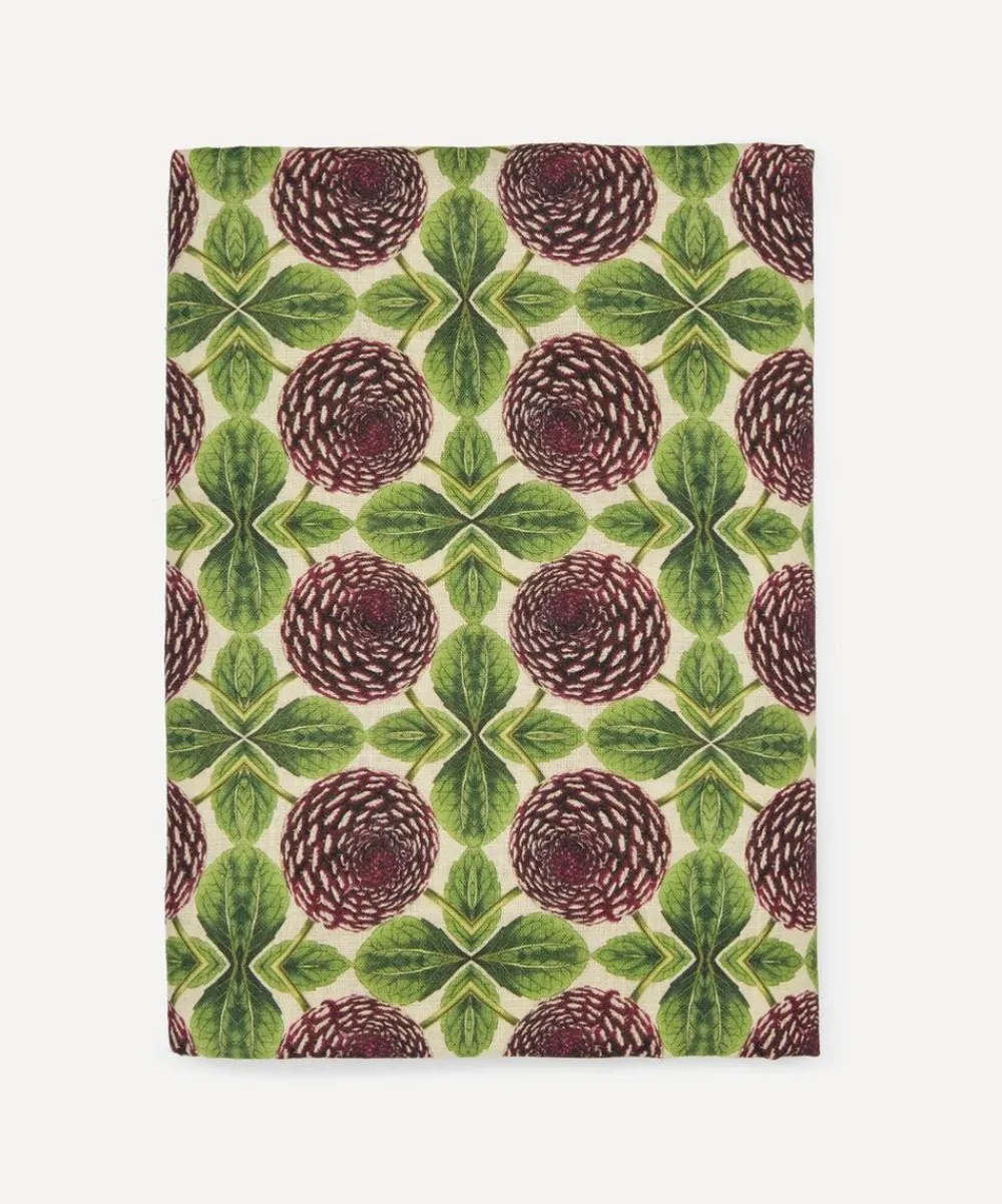 Avenida Home Tableware^Large Dahlia 300x150cm Linen Tablecloth