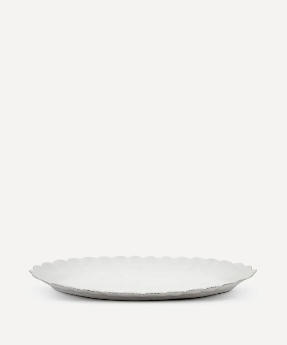 Astier de Villatte Tableware^Large Oval Marguerite Dish