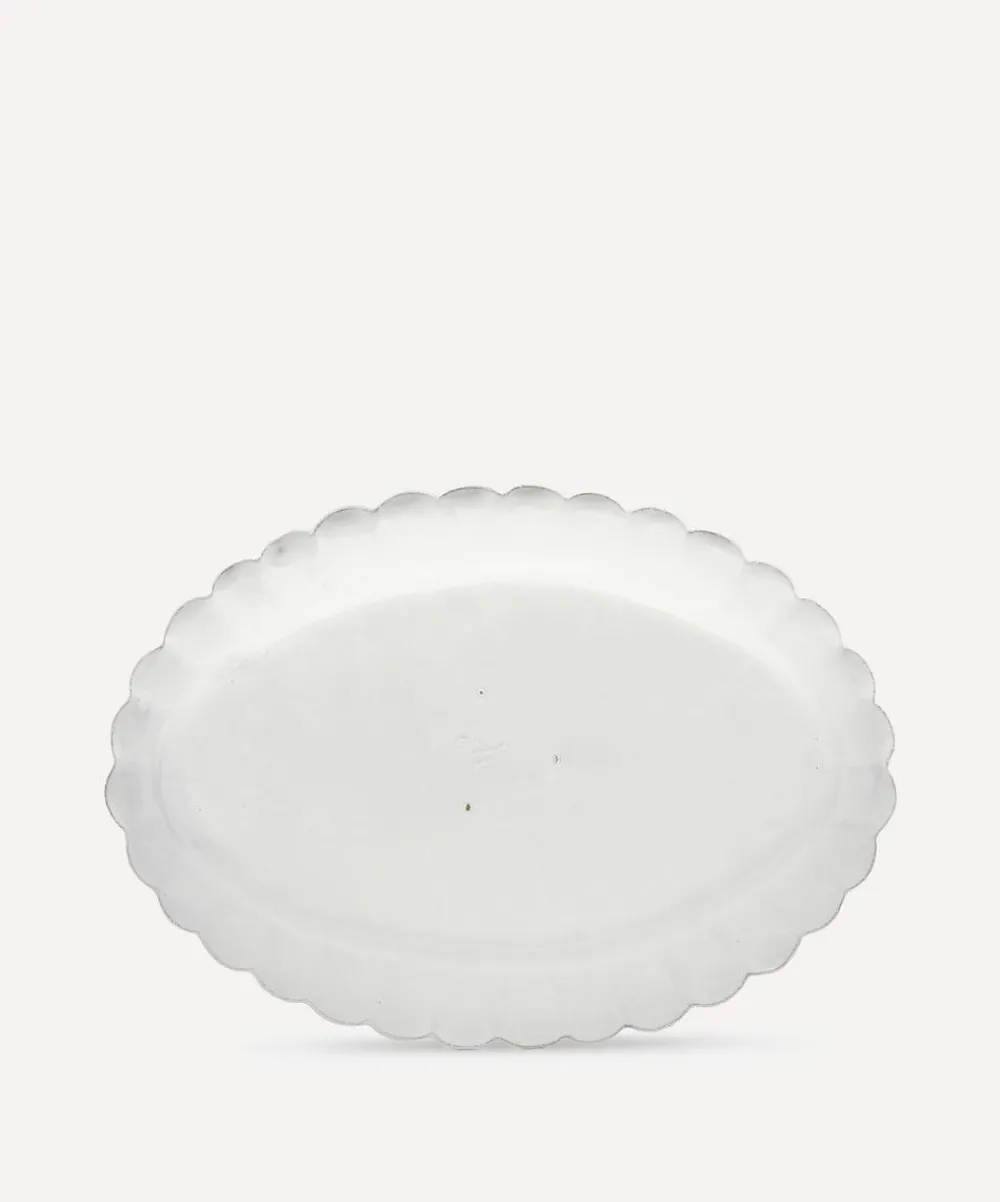 Astier de Villatte Tableware^Large Oval Marguerite Dish