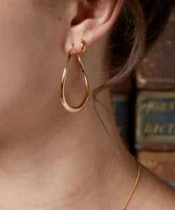 Dinny Hall Earrings^Large Wave Hoop Earrings