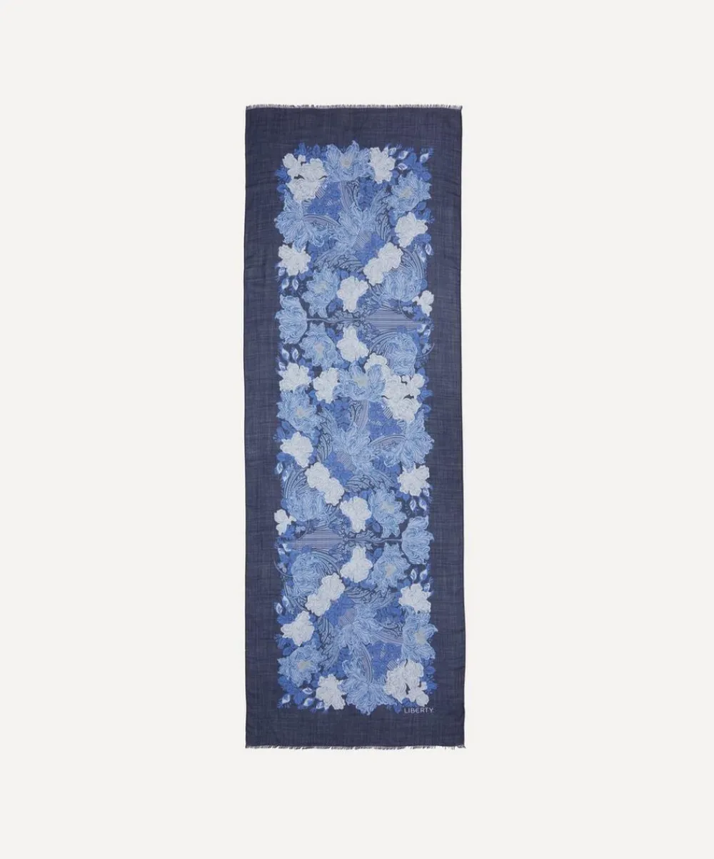 Liberty Scarves^Laura’s Reverie 65X195 Wool-Silk Scarf