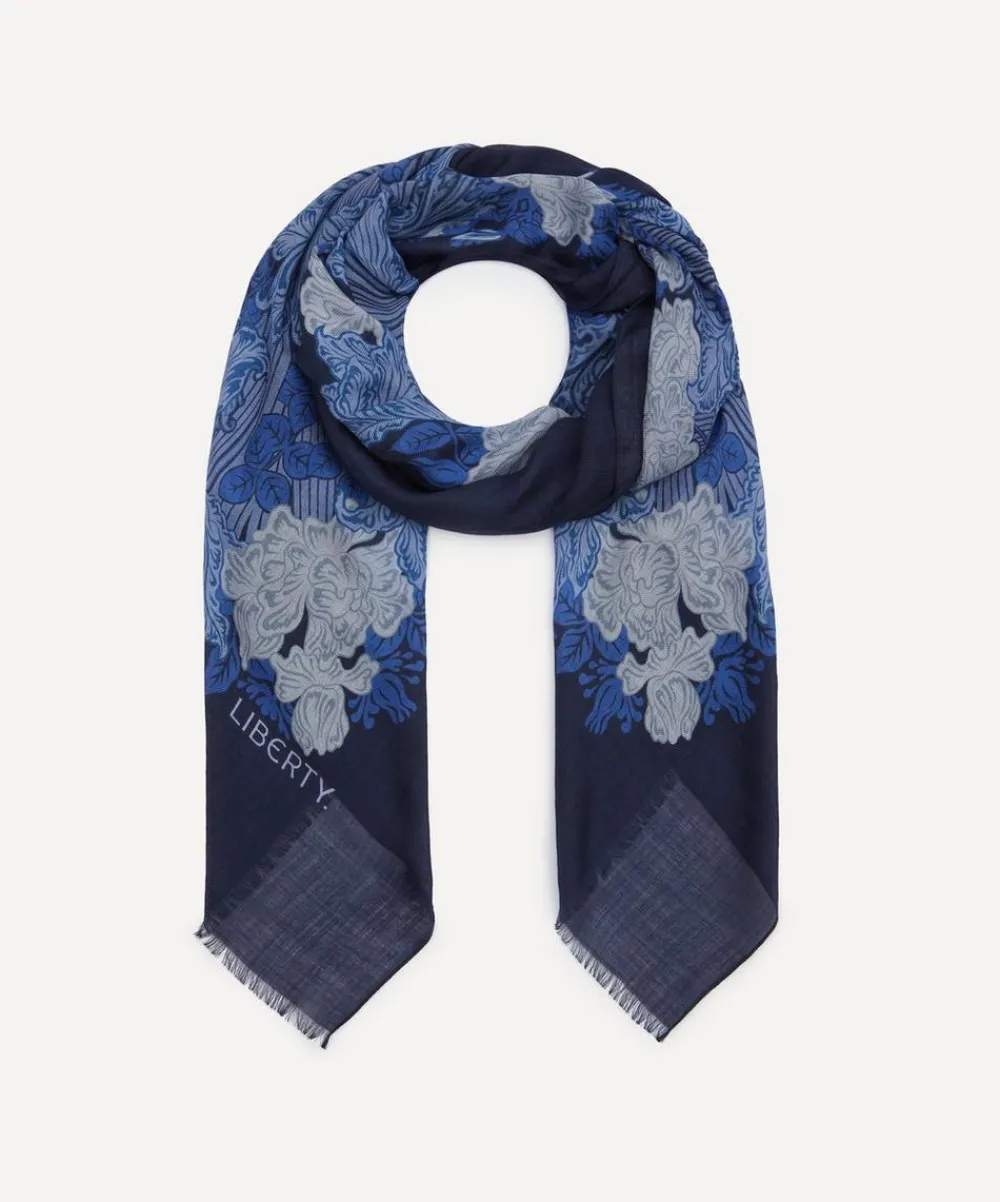 Liberty Scarves^Laura’s Reverie 65X195 Wool-Silk Scarf