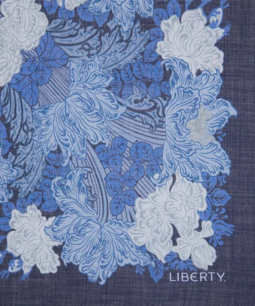 Liberty Scarves^Laura’s Reverie 65X195 Wool-Silk Scarf