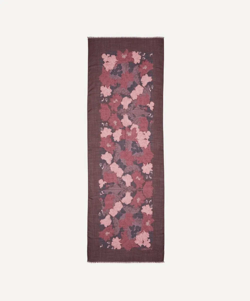 Liberty Scarves^Laura’s Reverie 65X195 Wool-Silk Scarf