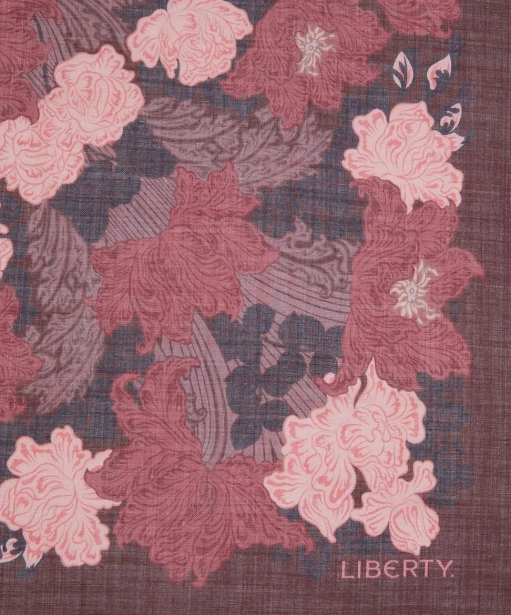 Liberty Scarves^Laura’s Reverie 65X195 Wool-Silk Scarf