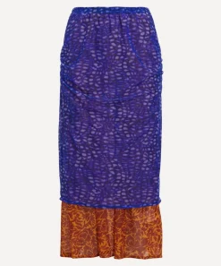 Dries Van Noten Skirts^Layered Mesh Midi Skirt