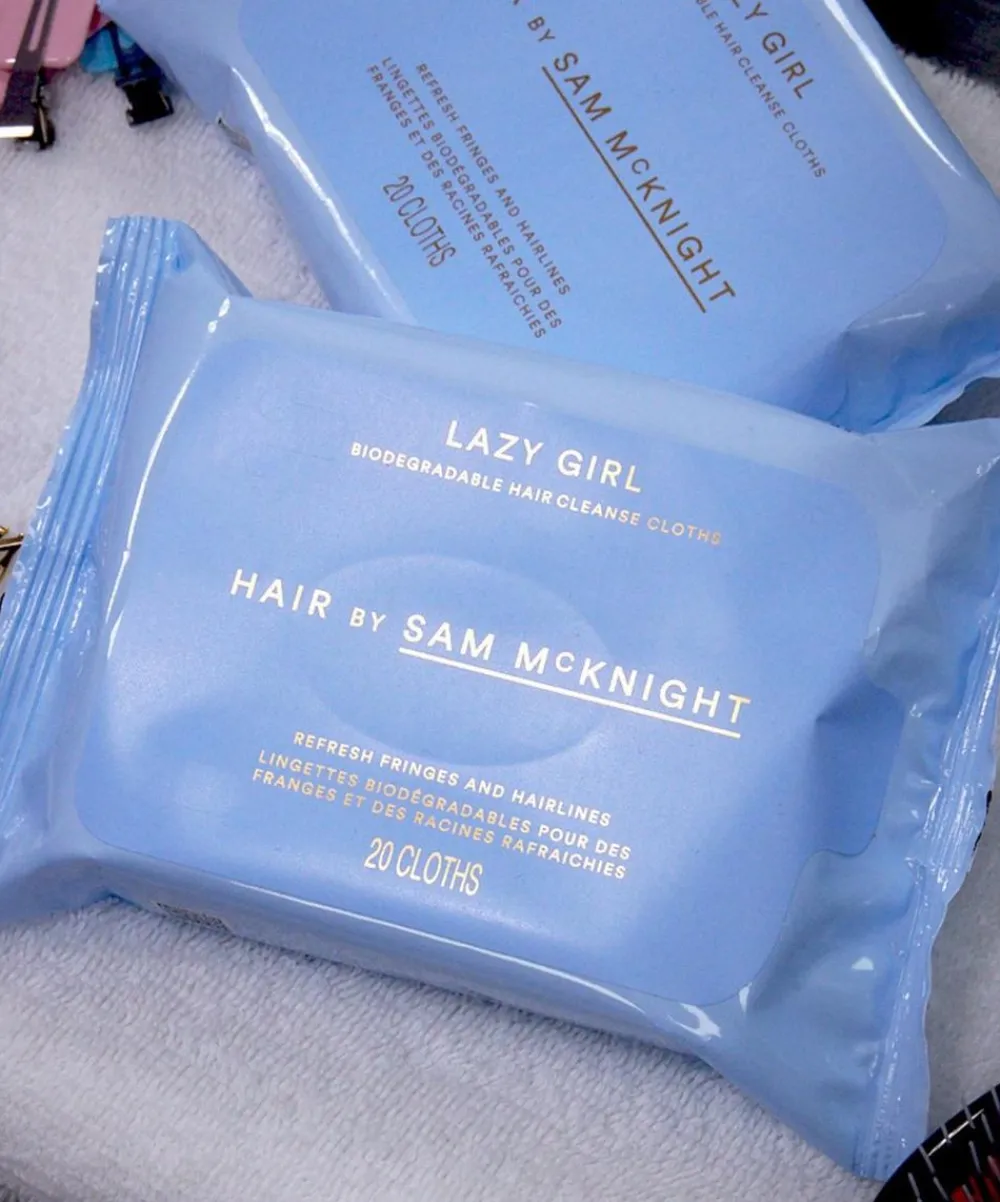 Hair by Sam McKnight Shampoo|Hair Styling^Lazy Girl Biodegradable Hair Cleanse Cloths Pack of 20