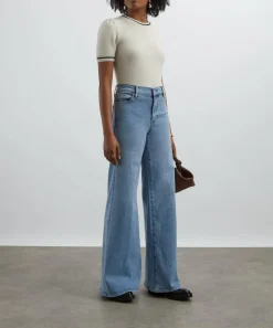 Frame Jeans^Le Palazzo High-Rise Wide Leg Jeans in Lark