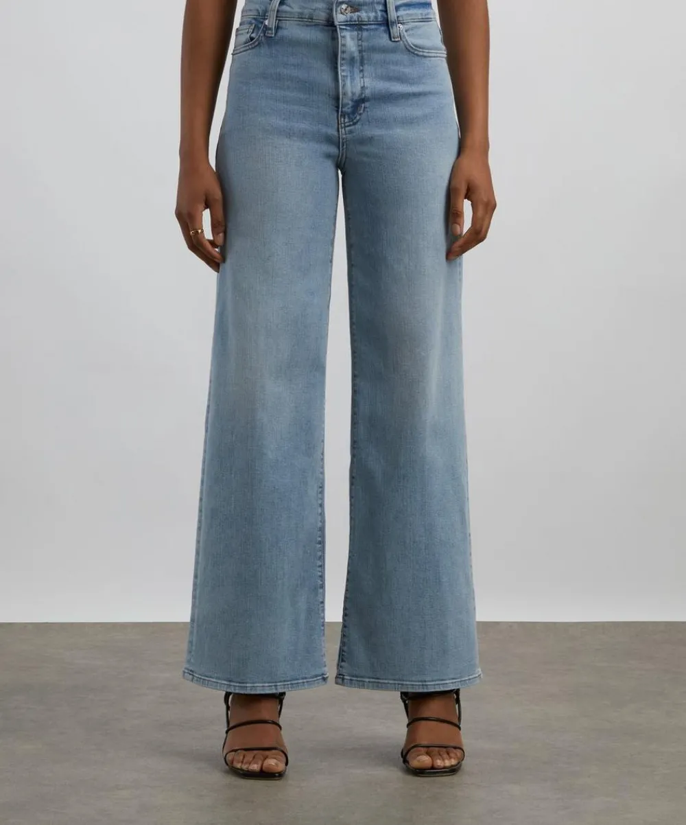 Frame Jeans^Le Slim Palazzo High-Rise Wide-Leg Jeans in Tribute