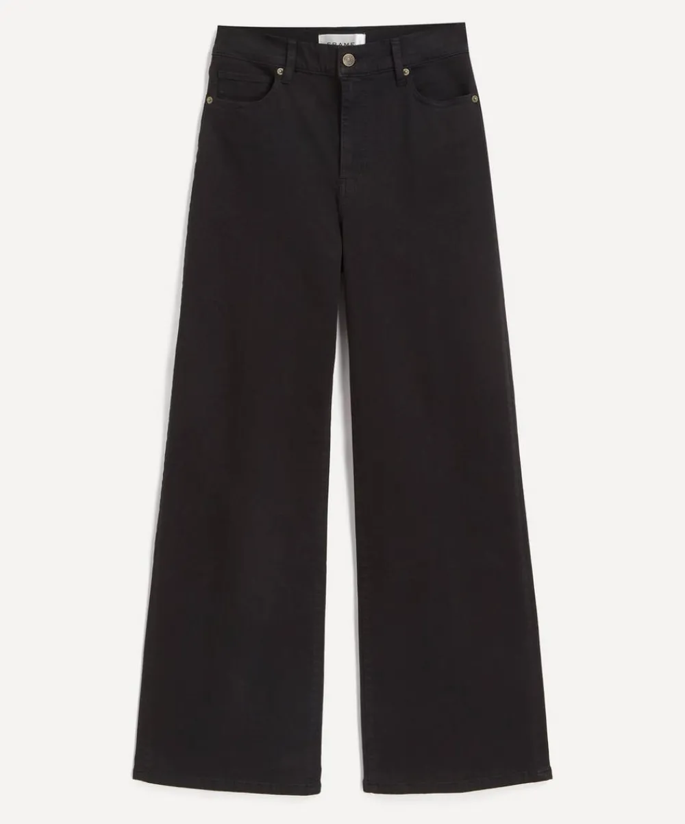 Frame Jeans^Le Slim Palazzo Jeans in Black
