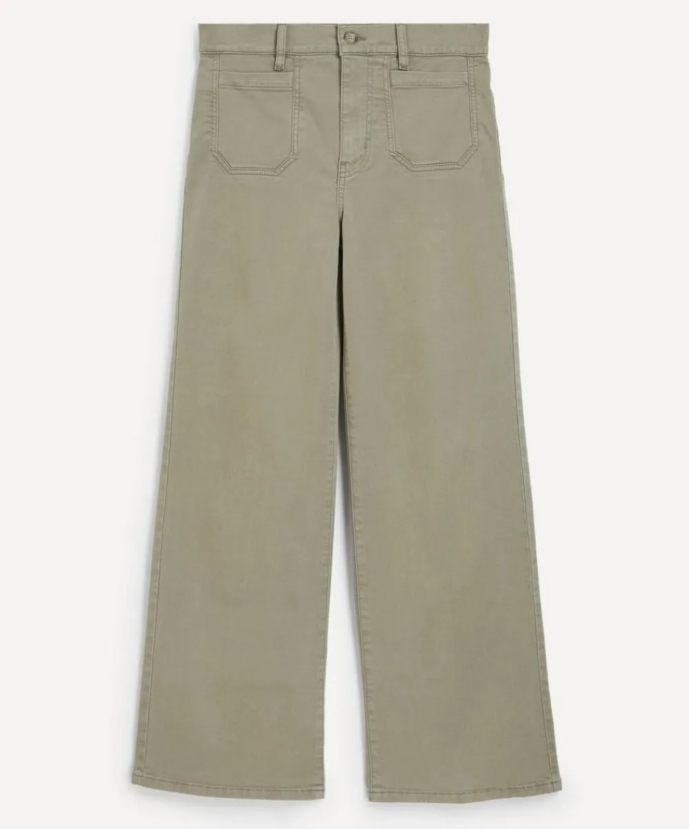Frame Jeans^Le Slim Palazzo Modernist Pocket Jeans in Thyme