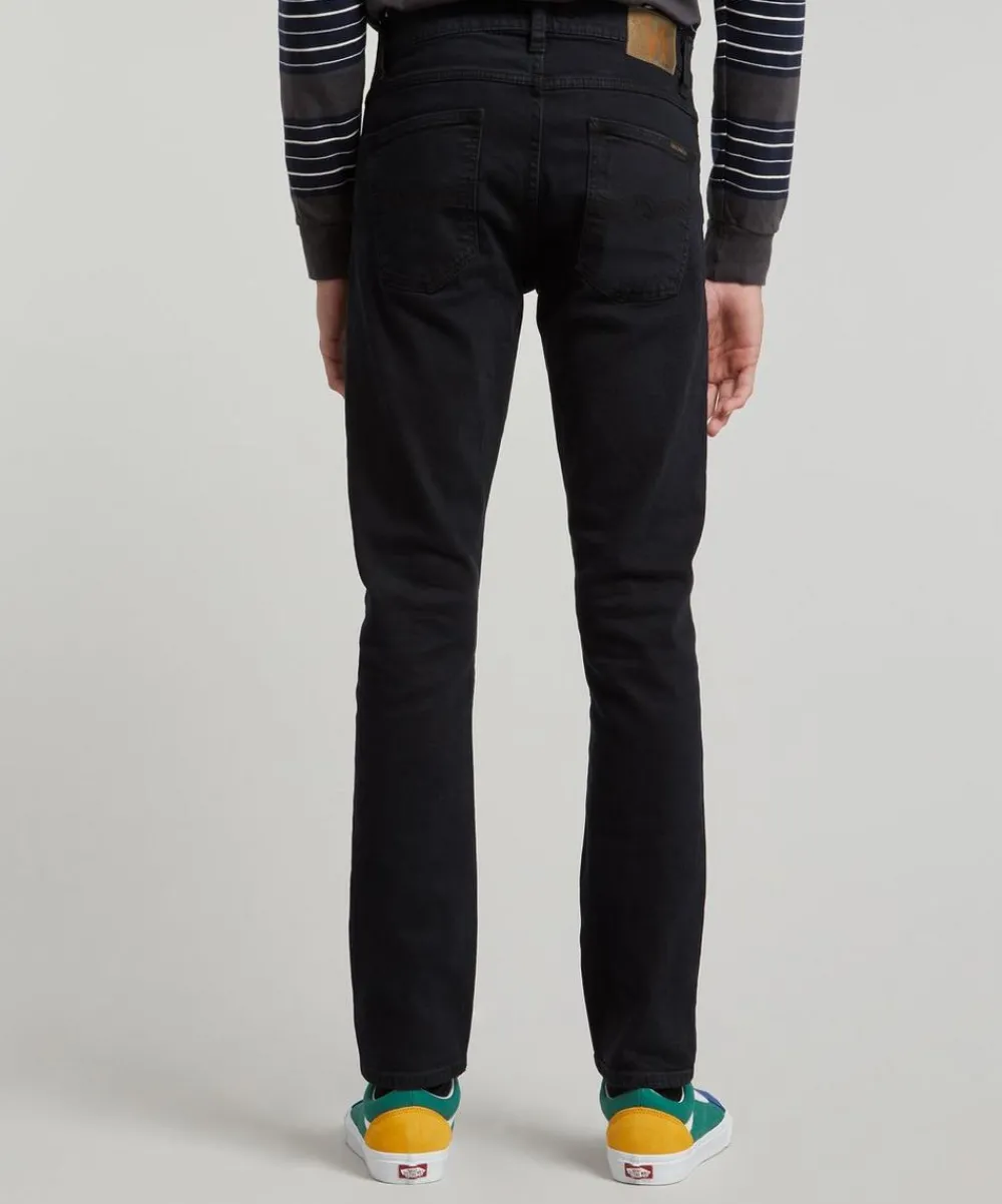 Nudie Jeans Jeans^Lean Dean Black Skies Jeans