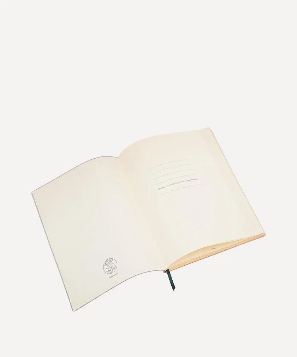 Pineider Stationery And Games^Leather Lined Milano Notebook
