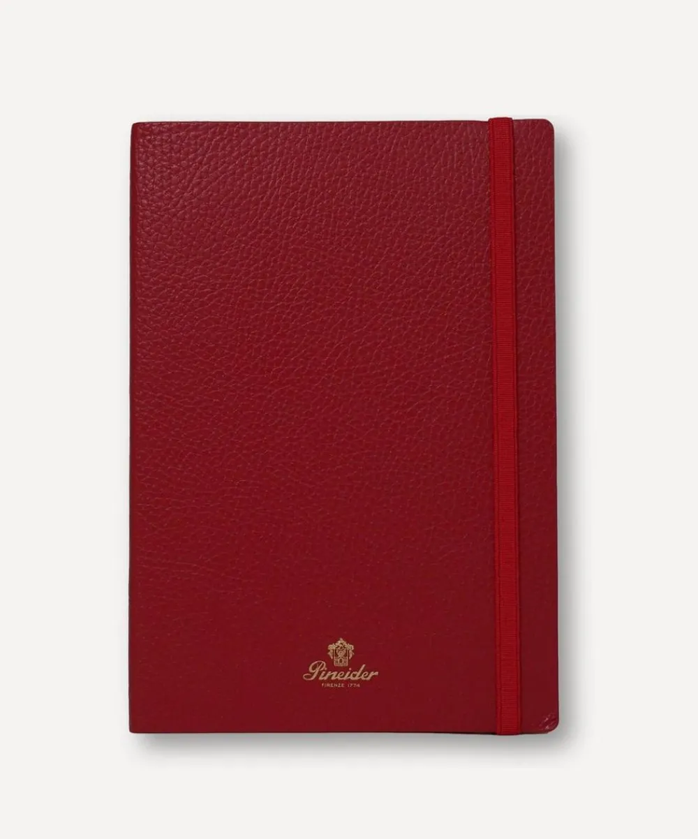 Pineider Stationery And Games^Leather Lined Pop Notebook