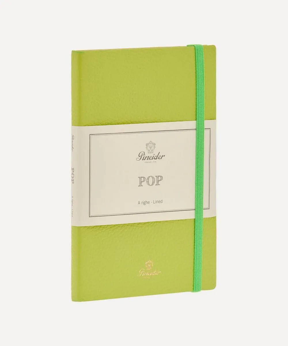 Pineider Stationery And Games^Leather Lined Pop Notebook