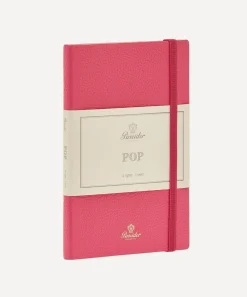 Pineider Stationery And Games^Leather Lined Pop Notebook