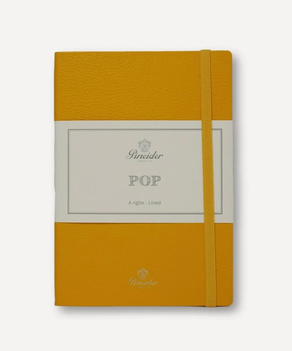 Pineider Stationery And Games^Leather Lined Pop Notebook