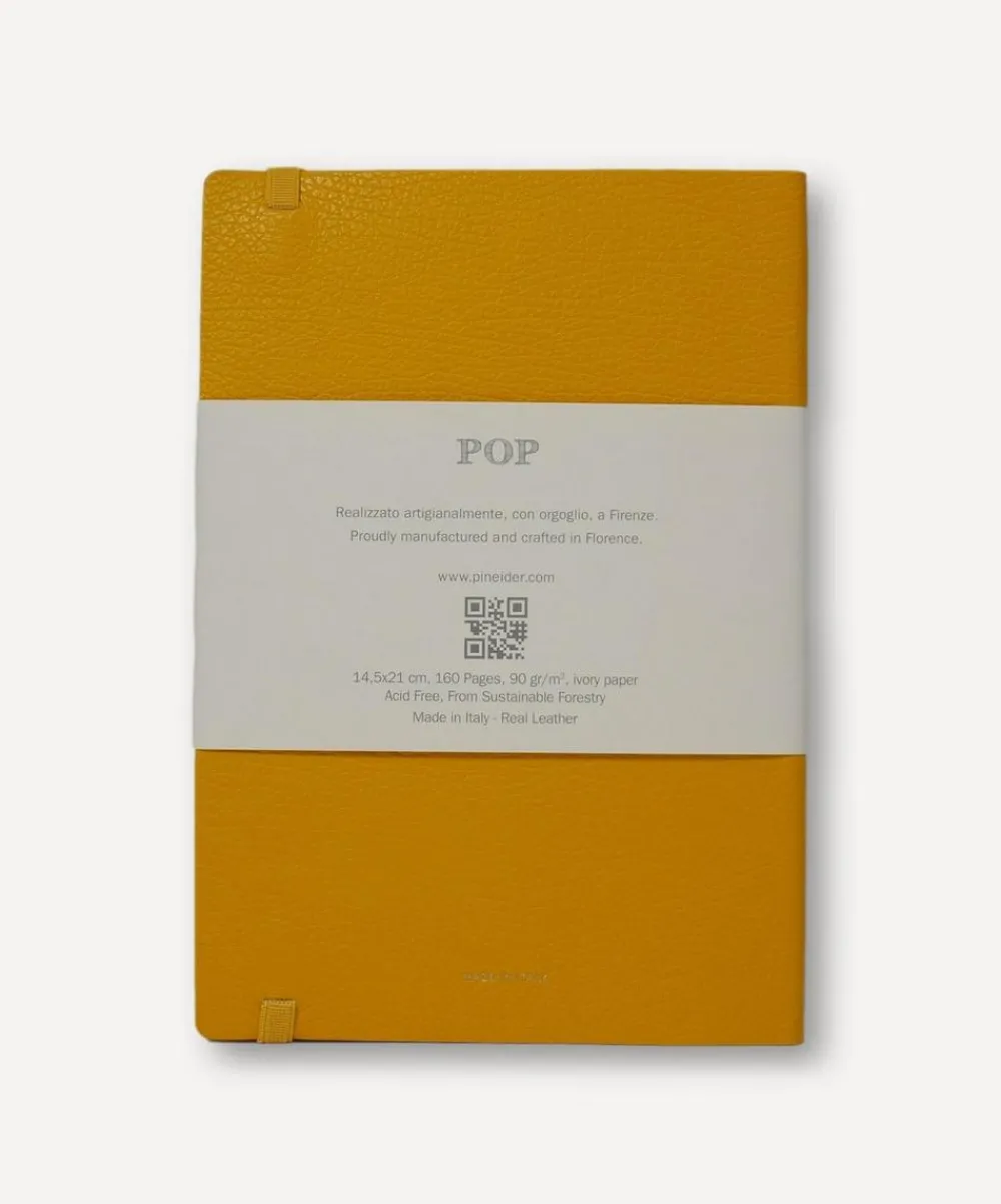 Pineider Stationery And Games^Leather Lined Pop Notebook