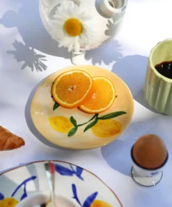 &Klevering Tableware|Kitchen^Lemon Full Colour Plate Set of Four