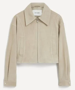 Ivy Oak Coats & Jackets^Lena Light Stone Suede Bomber Jacket