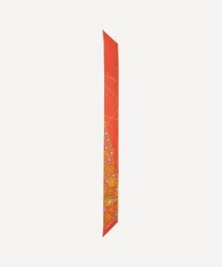 Liberty Scarves^Leo 5X88 Ribbonette Silk Scarf