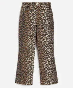 Ganni Jeans^Leopard Betzy Cropped Jeans