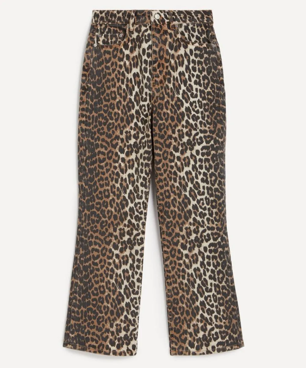Ganni Jeans^Leopard Betzy Cropped Jeans