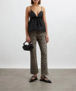 Ganni Jeans^Leopard Betzy Cropped Jeans