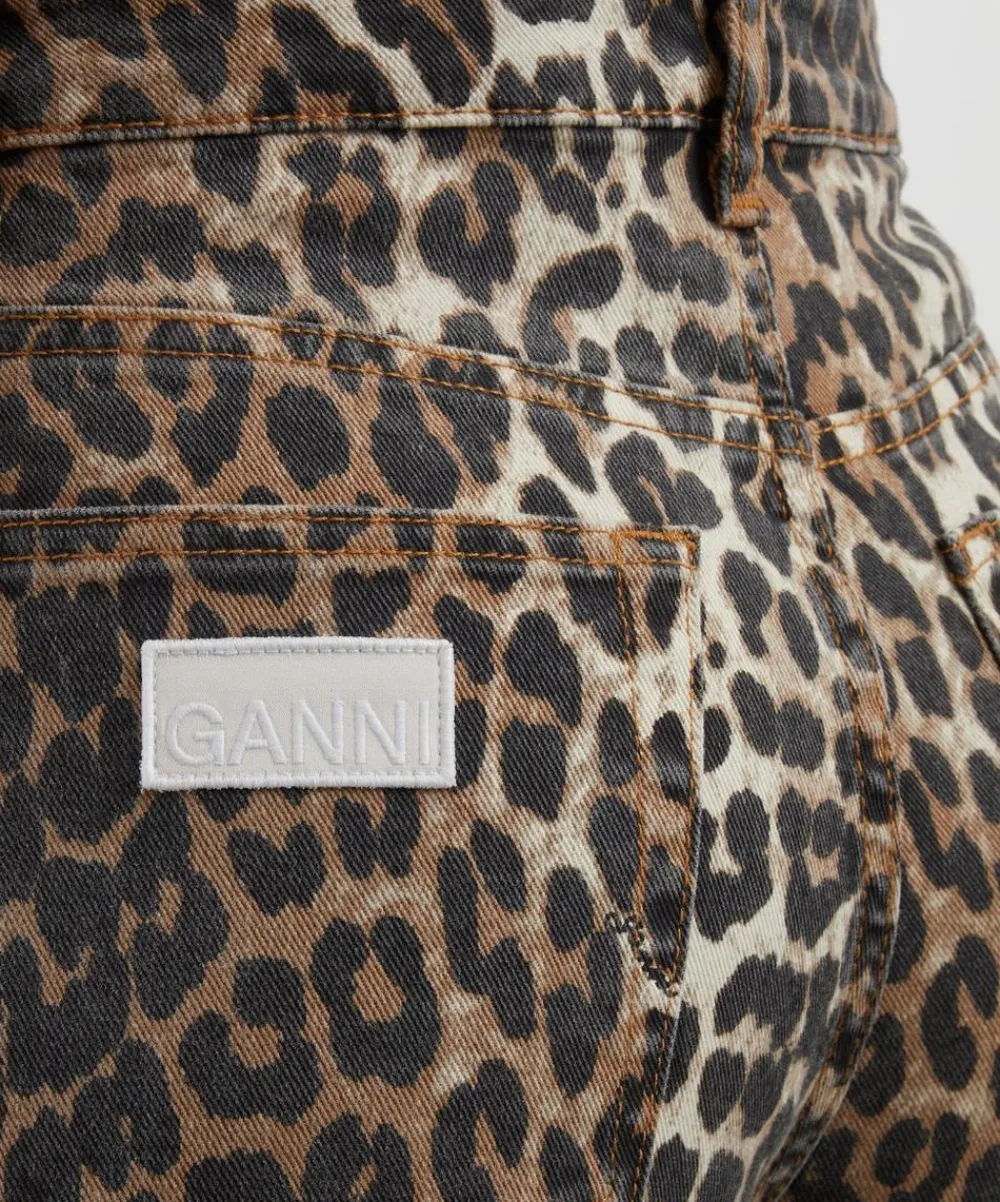 Ganni Jeans^Leopard Betzy Cropped Jeans