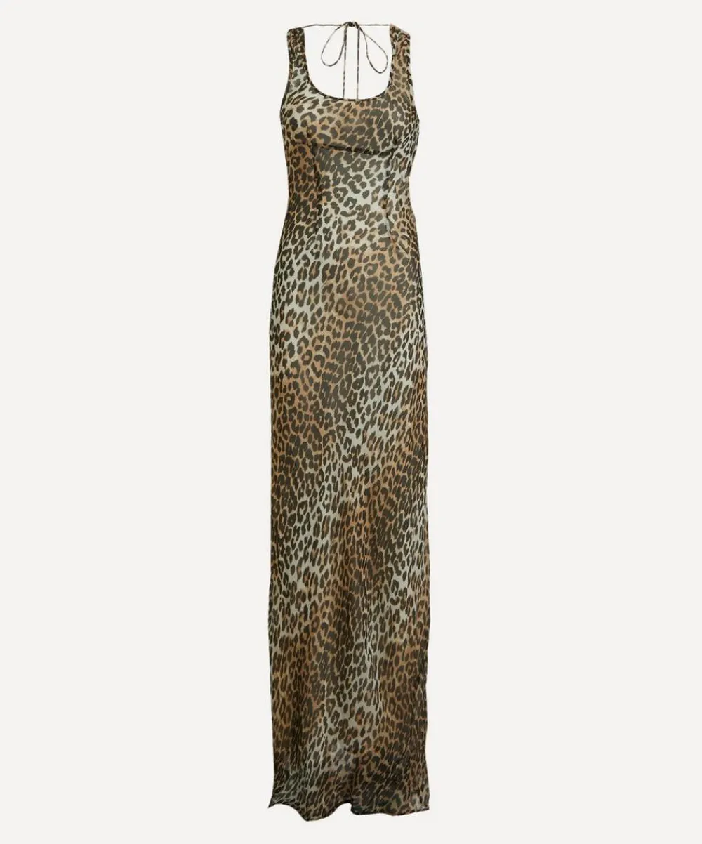 Ganni Dresses^Leopard Print Maxi Dress