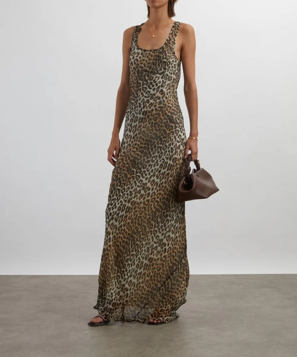Ganni Dresses^Leopard Print Maxi Dress