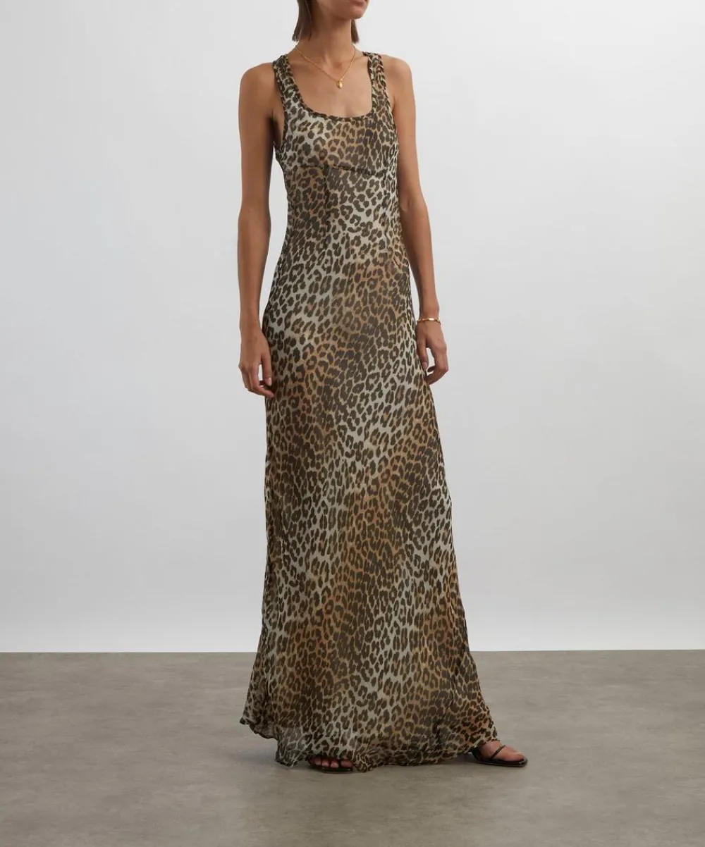 Ganni Dresses^Leopard Print Maxi Dress