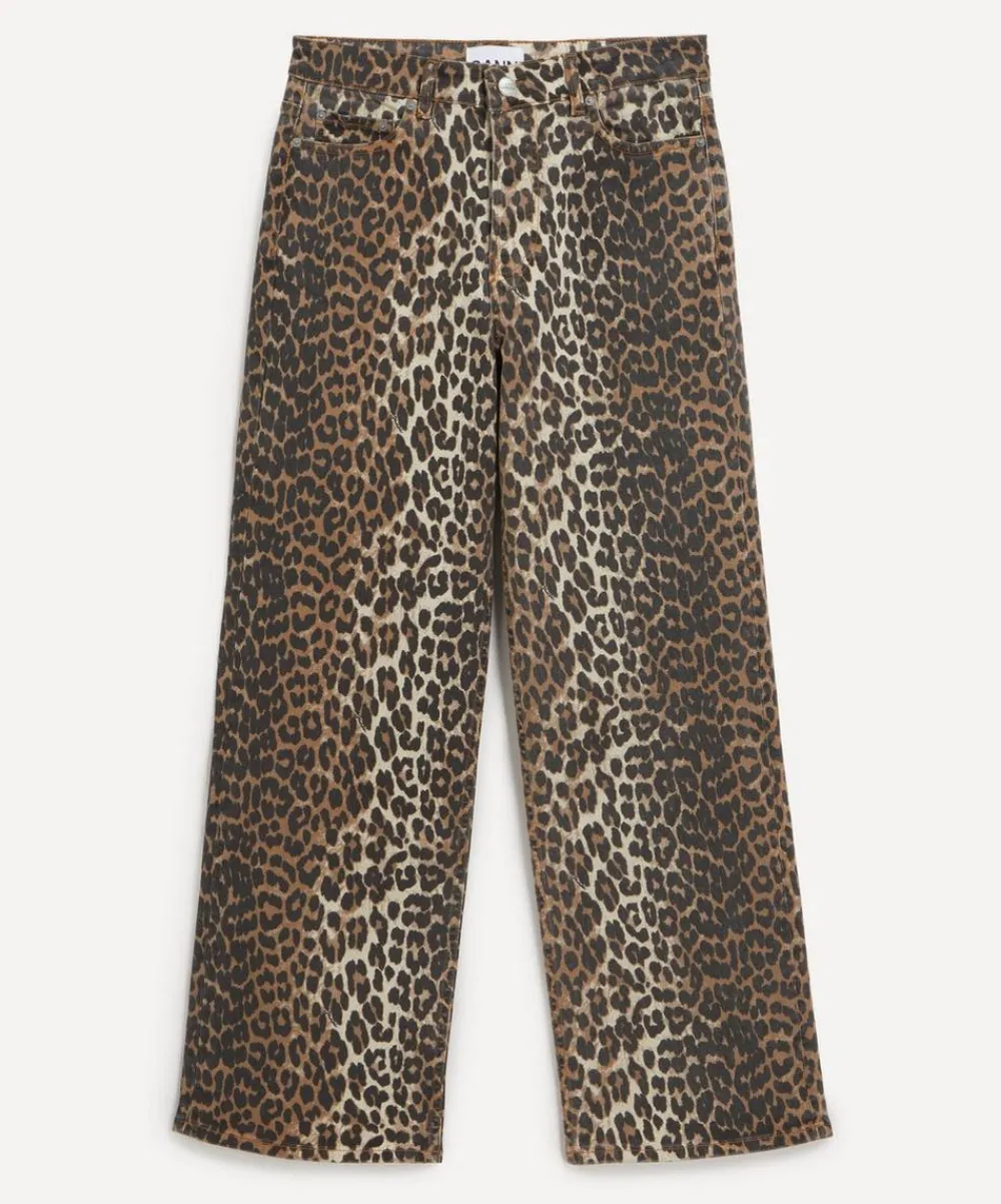 Ganni Jeans^Leopard Printed Izey Jeans