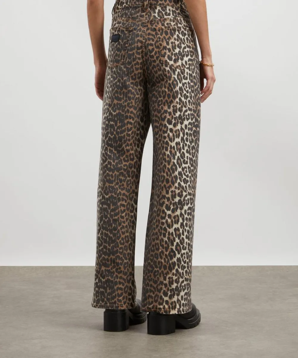 Ganni Jeans^Leopard Printed Izey Jeans