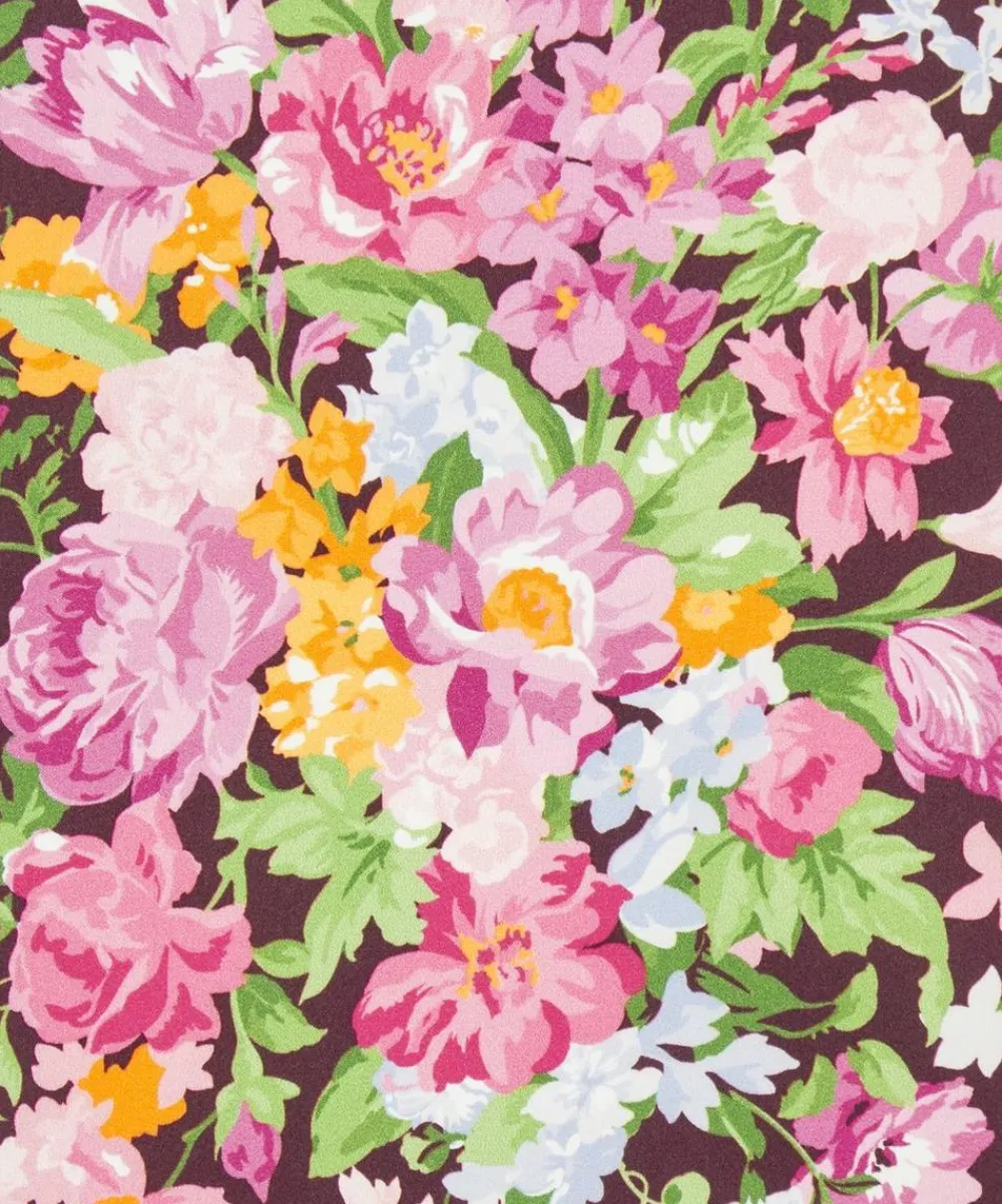 Liberty Fabrics Silk Satin^x Bridgerton Bouquet Carnival Silk Satin