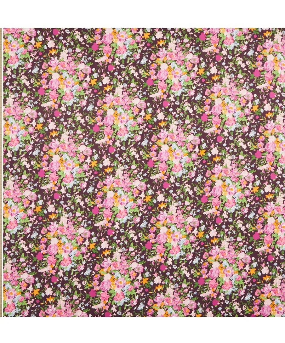 Liberty Fabrics Silk Satin^x Bridgerton Bouquet Carnival Silk Satin