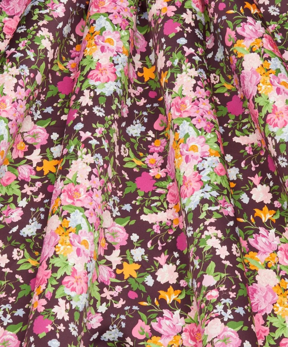 Liberty Fabrics Silk Satin^x Bridgerton Bouquet Carnival Silk Satin