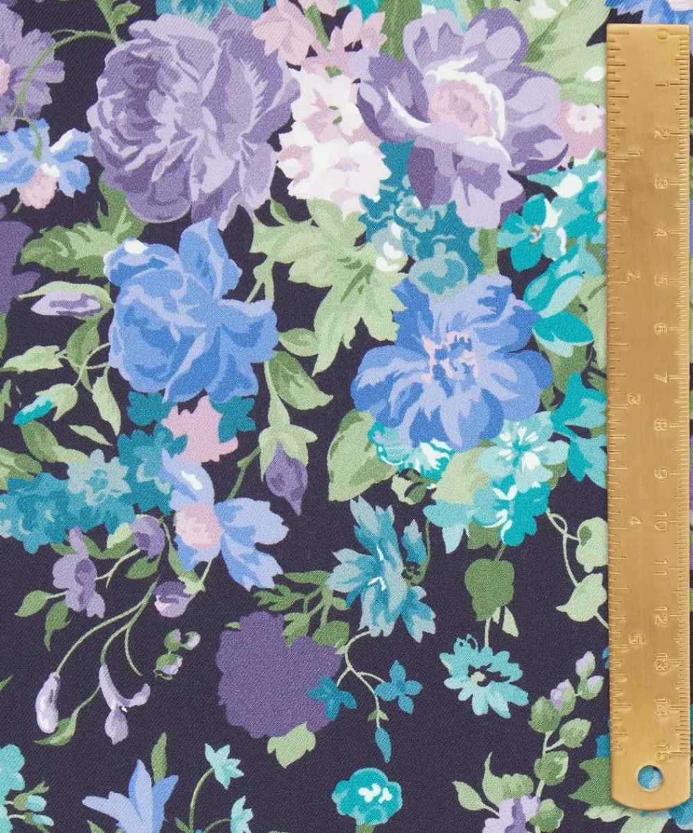 Liberty Fabrics Monument Twill^x Bridgerton Bouquet Carnival Silk Twill