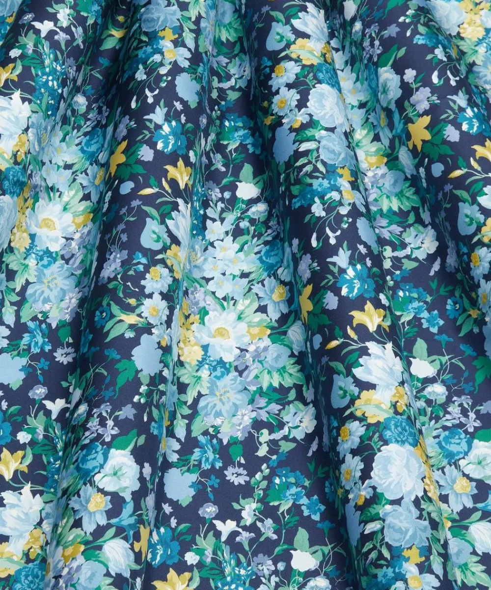 Liberty Fabrics Monument Twill^x Bridgerton Bouquet Carnival Silk Twill
