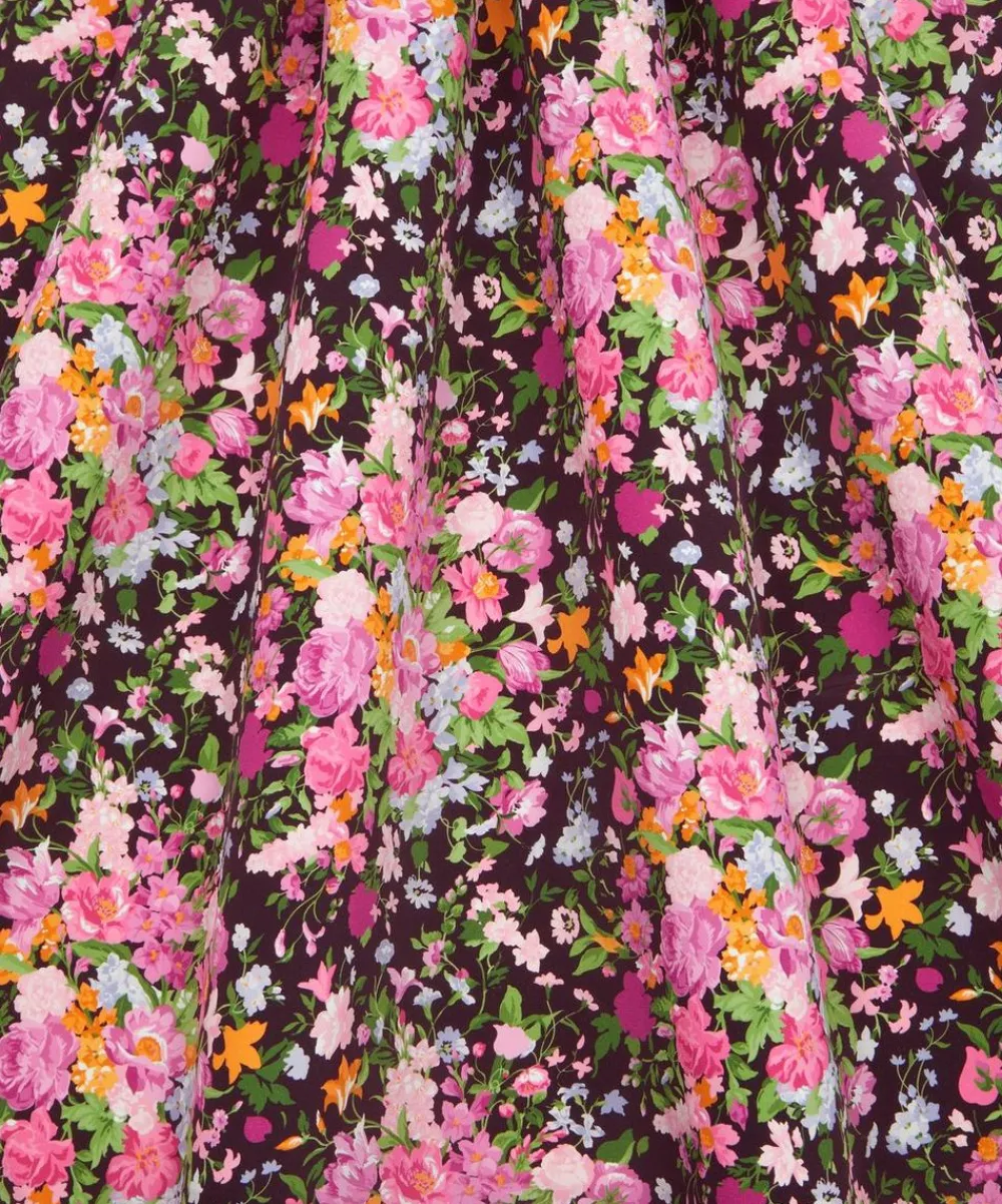 Liberty Fabrics Crepe De Chine^x Bridgerton Bouquet Carnival Crepe de Chine