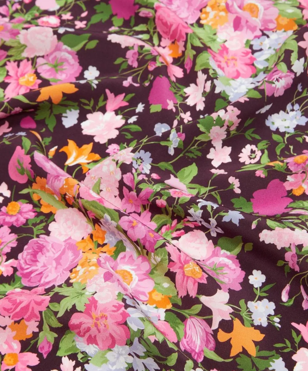 Liberty Fabrics Crepe De Chine^x Bridgerton Bouquet Carnival Crepe de Chine