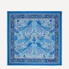 Liberty Scarves^London Peacock Garden 70 x 70 Silk Twill Scarf