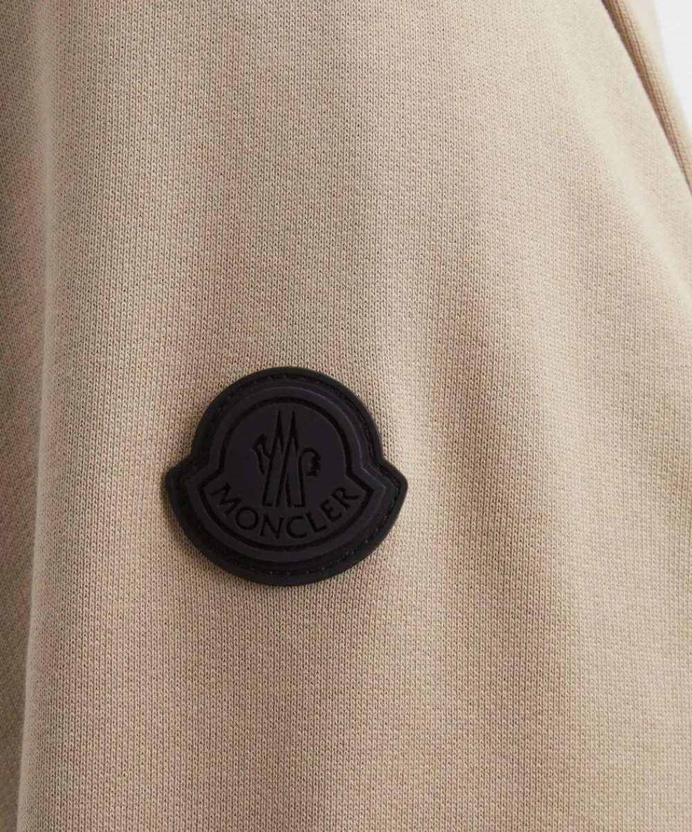 Moncler Knitwear & Sweats^Light Beige Blurred Logo Sweatshirt