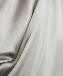 Alberta Ferretti Tops^Light Grey Glossy Satin Top